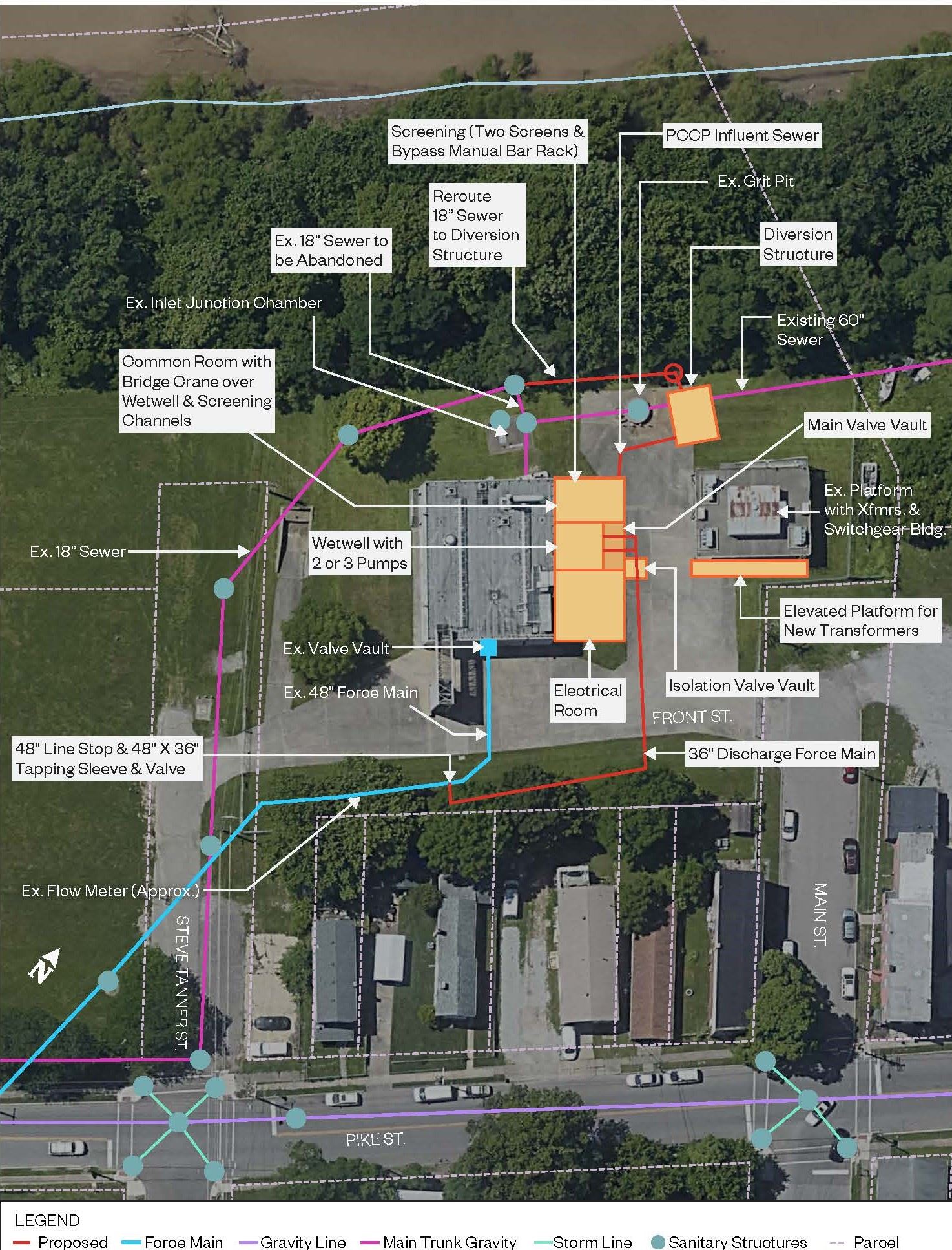 SD1 Bromley Pump Station Project Map