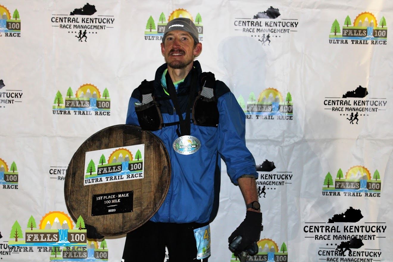 Jerry Biedenbender with His Finishers Medal