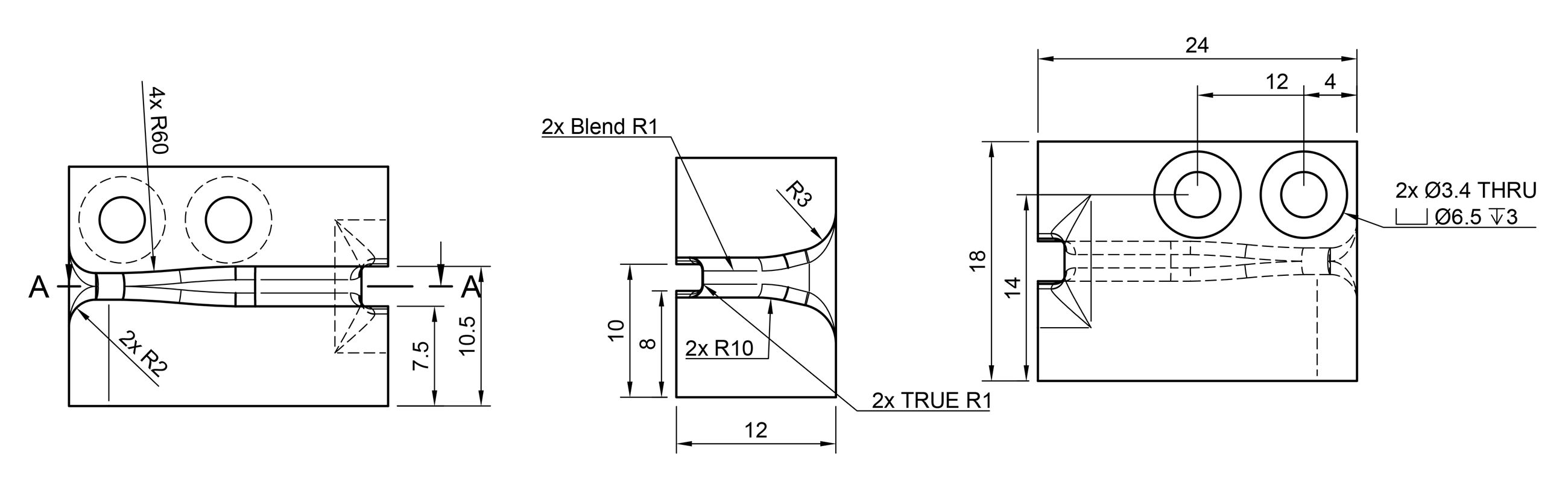 3D printing Passive Guide CAD Drawing